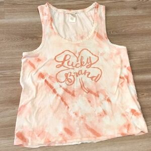 Lucky Brand Tie-Dye Tank Top 95% Cotton